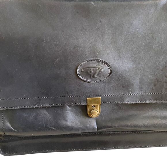 Handmade Mexican Leather Briefcase - Picture 3 of 15